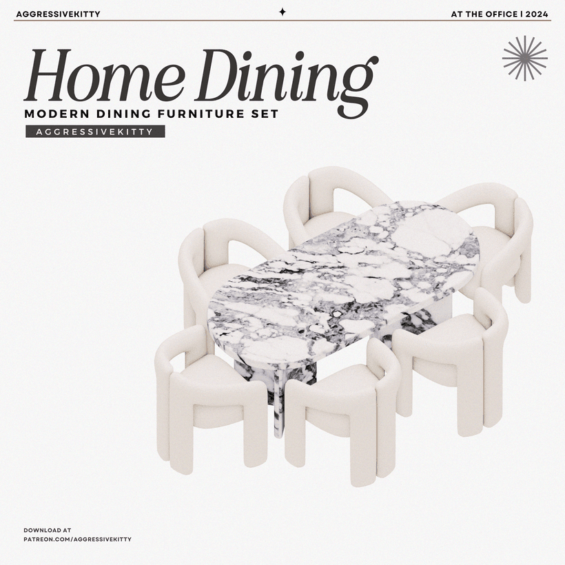 Галерея мода Набор мебели для столовой Home Dining #4